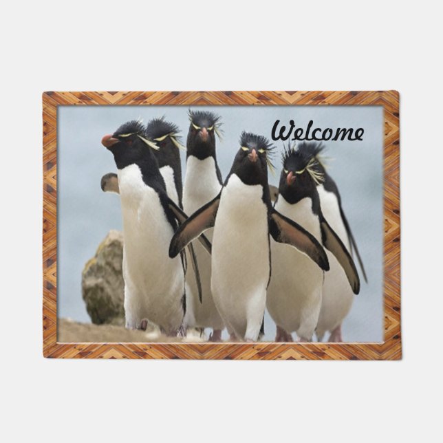 Penquin Walking Doormat Deurmat (Voorkant)