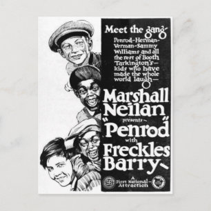 'Penrod' Silent Film Advert uit Briefkaart 1922