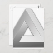 Penrose-driehoek Briefkaart (Voorkant / Achterkant)