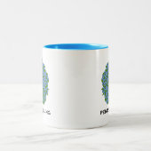 Penrose Tiling (vijfvoudig symbool) Tweekleurige Koffiemok (Center)