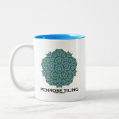 Penrose Tiling (vijfvoudig symbool) Tweekleurige Koffiemok (Links)