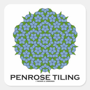 Penrose Tiling (vijfvoudig symbool) Vierkante Sticker