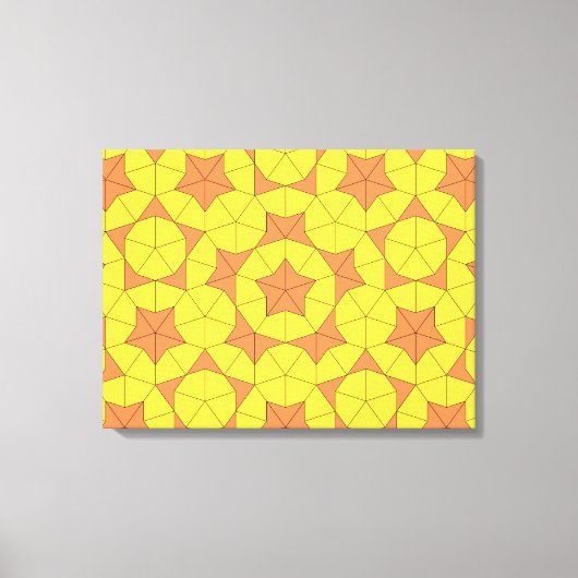 Penrose Zon Tegel Canvas Afdruk (Voorkant)