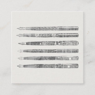 Pens Newspaper Art Illustratie Informatiekaartje