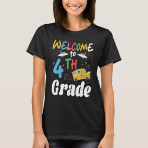 Pens schoolbus studenten terug naar school Welkom T-shirt
