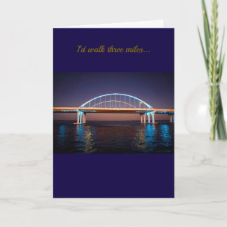 Pensacola 3 mile brug- Originele fotografie Kaart