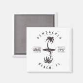 Pensacola Beach FL Magneet (Voorkant / Achterkant)