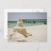 Pensacola Beach Sandcastle Briefkaart (Voorkant / Achterkant)