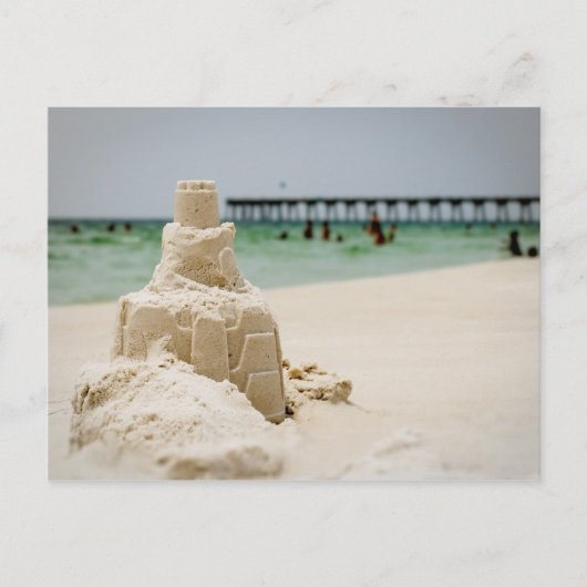 Pensacola Beach Sandcastle Briefkaart (Voorkant)