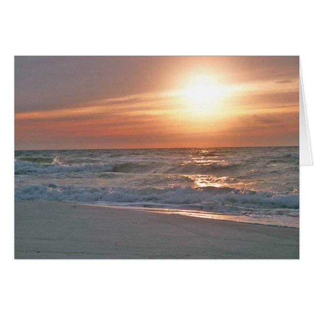 Pensacola Beach Sunrise Card (Voorkant Horizontaal)