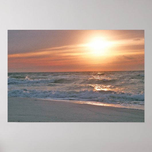 Pensacola Beach Sunrise Poster (Voorkant)