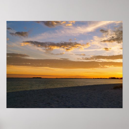 Pensacola Beach Sunset Poster (Voorkant)