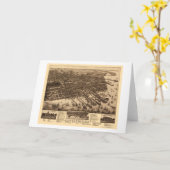 Pensacola, carte panoramique de FL - 1885 (Fleur jaune)