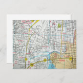 PENSACOLA, FL  Map Briefkaart (Voorkant / Achterkant)