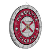 Pensacola Florida Dartbord (Voorkant Links)