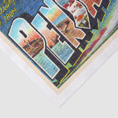 Pensacola Florida FL  groot Briefkaart Tissuepapier (Detail)