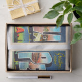 Pensacola Florida FL  groot Briefkaart Tissuepapier (Geschenk)