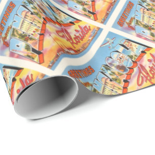 Pensacola Florida FL Old Vintage Travel Souvenir Cadeaupapier