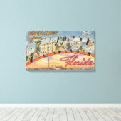 Pensacola, Florida - Grote letterscènes Canvas Afdruk (Insitu (Houten vloer))