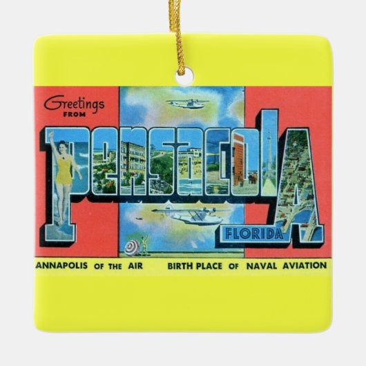 Pensacola Florida  Keramisch Ornament (Voorkant)