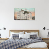 Pensacola, Florida - Uitzicht buiten de Posterijen Canvas Afdruk (Insitu (Slaapkamer))