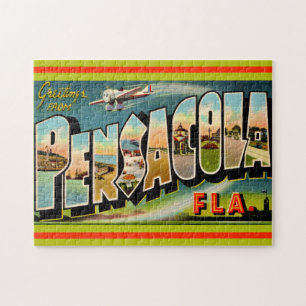 Pensacola Florida Vintage Ansichtkaart  Legpuzzel
