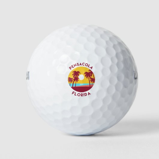 Pensacola, het strand van Florida Golfballen (Voorkant)