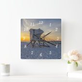 Pensacola Lifeguard Station Sunrise Wall Horloge (Maison)