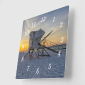 Pensacola Lifeguard Station Sunrise Wall Horloge (Angle)