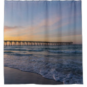 Pensacola Pier Rive Sunrise Douche Rideau (Devant)