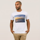 Pensacola Pier Shoreline Sunrise T-shirt (Voorkant volledig)