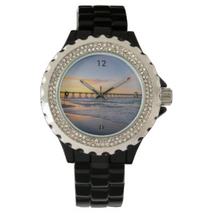 Pensacola Pier Shoreline Sunrise Watch Horloge