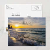 Pensacola Splashing Waves Sunrise Dank U Briefkaar Briefkaart (Voorkant / Achterkant)