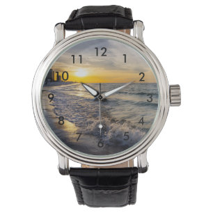 Pensacola Splashing Waves Sunrise Polshorloge Horloge