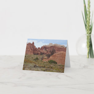 Pensando en ti (denk aan jou) kaart, Spaans Kaart