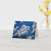 "Pensant à vous" carte pour notes de photo (Fleur jaune)