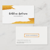 Pensed Gold Glitter Visitekaartje (Voorkant / Achterkant)