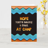 Pensée à vous à la carte de colonie de vacances (Fleur jaune)