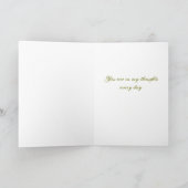 Pensée à vous - carte d'anniversaire romantique (Intérieur)