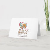 Pensée à vous carte de chèvre (Dos)