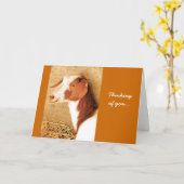 Pensée à vous carte de chèvre (Fleur jaune)