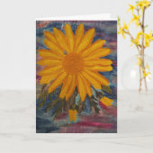 Pensée à vous carte de jour ensoleillé (Fleur jaune)