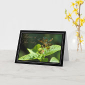 Pensée à vous carte de libellule (Fleur jaune)