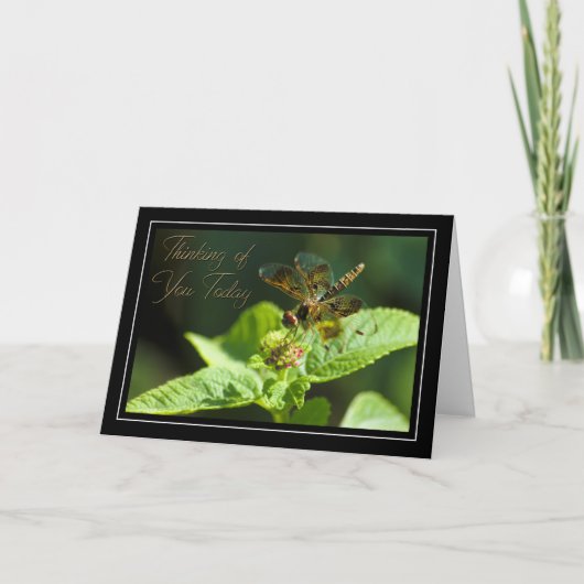 Pensée à vous carte de libellule (Devant)