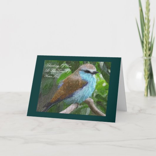 Pensée à vous carte de sympathie (Devant)