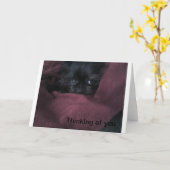 Pensée à vous carte de voeux (Fleur jaune)