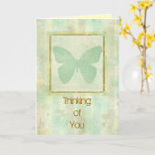 Pensée à vous carte de voeux (Fleur jaune)