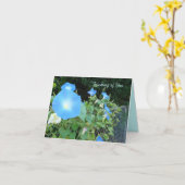 Pensée à vous… carte pour notes de gloires de (Fleur jaune)