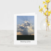 Pensée à vous carte vierge (Fleur jaune)