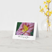 Pensée à vous carte vierge (Fleur jaune)